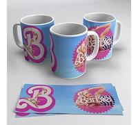 newseny Tasse de film Barbie cadeau pour les fans de la plus belle poupée (tasse cadeau pour filles) | Céramique 355ml (Logo Barbie)