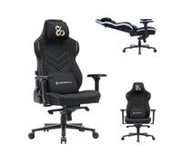 NEWSKILL Banshee Professional Chaise de Gaming Noire - Doré