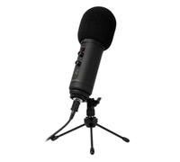 Newskill Kaliope Microphone professionnel RGB 5 couleurs fixes et effets rotatifs Kaliope pour gaming et podcast avec filtre anti-pop, trépied, câble et accessoires