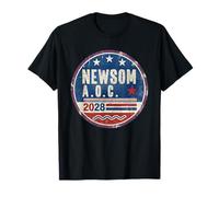 Newsom AOC 2028 pour la Campagne électorale présidentielle Vintage T-Shirt