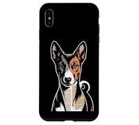 Newspaper Art Basenji Barkless Dog Coque pour iPhone XS Max