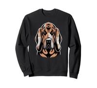 Newspaper Art Bloodhound St. Hubert Hound Sweatshirt