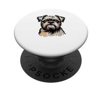 Newspaper Art Brussels Griffon Belge PopSockets PopGrip Adhésif
