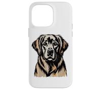 Newspaper Art Golden Retriever GR Goldie Coque pour iPhone 14 Pro Max