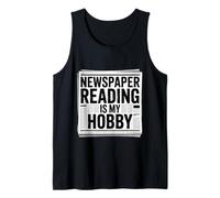 Newspaper Reading is My Hobby Print Reader Routine - Débardeur