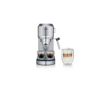 Severin Machine à expresso Newspresa, porte-filtre, pompe ULKA avec 20 bars, buse mousseuse à lait, réservoir d'eau de 1 l, pour une ou deux tasses, acier inoxydable 1350 W, KA 5997