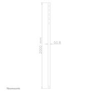 Newstar FPMA-CP200BLACK NewStar Support pour écran plat. Tube de support noir Max.50kg FPMA-CP200BLACK