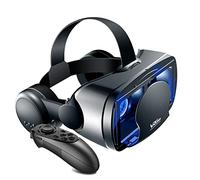 NEWSTYP 5~7 Pouces VRG Pro 3D VR Lunettes Réalité Virtuelle Plein Écran Visuel Grand Angle VR Lunettes Boîte pour 5 à 7 Pouces Smartphone Lunettes avec Télécommande Bluetooth (Pro)