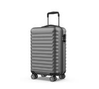 NEWTECK NUMADA - Valise Cabine Upfly 20' ABS (53x33,5x22cm) avec Fermeture à Combinaison et 4 roulettes Doubles 360. Bagage Cabine Rigide résistante et légère avec intérieur compartimenté | Gris