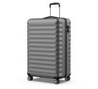 NEWTECK NUMADA - Valise Grande Taille 25Kg Upfly 28' ABS (75x49x29cm) avec Serrure à Combinaison et 4 Roues Doubles 360 | Résistant | Lumière | Intérieur compartimenté | Gris