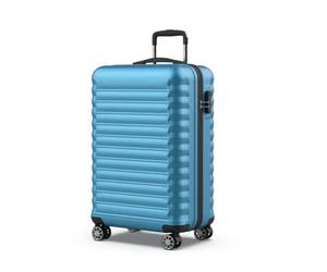 NEWTECK NUMADA - Valise Moyenne 18Kg Upfly 24' ABS (63x39,5x26,8cm) avec Serrure à Combinaison et 4 Roues Doubles 360 | Résistant | Lumière | Intérieur compartimenté | Bleu