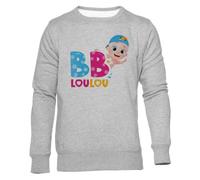 Newtee BB Loulou - Comptines et Chansons Sweatshirt Unisexe Gris À Col Rond Unisex Grey Sweatshirt Crewneck