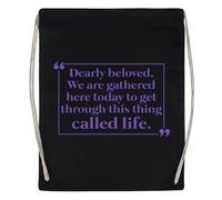 Newtee Bien-Aimés Nous Sommes Réunis Sac De Sport Noir Sac De Sport Réutilisable En Coton Avec Cordon De Serrage Black Gym Bag Cotton Reusable Drawstring Sport Bag