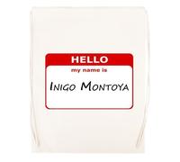 Newtee Bonjour Je M'appelle Inigo Montoya Sac De Sport Beige Sac De Sport Réutilisable En Coton Avec Cordon De Serrage Beige Gym Bag Cotton Reusable Drawstring Sport Bag