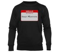 Newtee Bonjour Je m'appelle Inigo Montoya Sweat Noir Unisexe À Col Rond Unisex Black Sweatshirt Crewneck