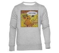 Newtee C'est Un Chat Bien Sweat Gris Unisexe Ras du Cou Unisex Grey Sweatshirt Crewneck