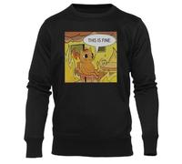 Newtee C'est Un Chat Bien Sweat Noir Unisexe À Col Rond Unisex Black Sweatshirt Crewneck
