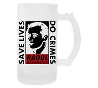 Newtee Derrière Les Récits Des Bâtards Tasse Transparente En Verre À Bière Avec Poignée Beer Glass Transparent Mug With Handle