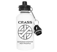 Newtee Détruire Le Pouvoir Bouteille D'eau En Acier Inoxydable Flacon Écologique Réutilisable Blanc Stainless Steel Water Bottle White Reusable Eco Flask