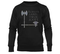 Newtee Étiquetez Vos Axes Mathématiques Sweat Noir Unisexe À Col Rond Unisex Black Sweatshirt Crewneck