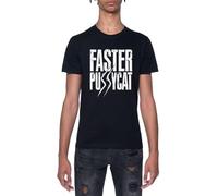 Newtee Faster Pussycat Faster Pussycat T-Shirt À Manches Courtes À Col Rond Noir pour Hommes