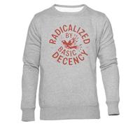 Newtee Floral Radicalisé par La Décence De Base Sweat Gris Unisexe Ras du Cou Unisex Grey Sweatshirt Crewneck