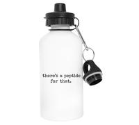 Newtee Il Existe Un Peptide Pour Ça Bouteille D'eau En Acier Inoxydable Flacon Écologique Réutilisable Blanc Stainless Steel Water Bottle White Reusable Eco Flask