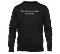 Newtee Il Existe Un Peptide pour Ça Sweat Noir Unisexe À Col Rond Unisex Black Sweatshirt Crewneck