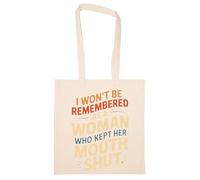 Newtee Je Ne Serai Pas Considérée Comme Une Femme Totebag Beige Sac En Coton Réutilisable Écologique Beige Totebag Eco Friendly Reusable Cotton Bag