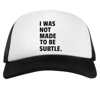 Newtee Je Ne suis Pas Faite pour Être des Femmes Subtiles Casquette Unisexe Flexible Baseball Snapback pour Femmes Hommes Unisex Cap Flexible Baseball Snapback for Women Men