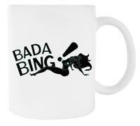Newtee Les Sopranos Bada Bing Tasse En Céramique Blanche Pour Tasse À Café Pour Le Thé White Ceramic Mug For Coffee Cup For Tea