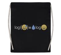 Newtee Logarithme Mathématique Sac De Sport Noir Sac De Sport Réutilisable En Coton Avec Cordon De Serrage Black Gym Bag Cotton Reusable Drawstring Sport Bag