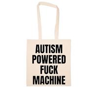 Newtee Machine À Baiser Alimentée Par L'autisme Adulte Totebag Beige Sac En Coton Réutilisable Écologique Beige Totebag Eco Friendly Reusable Cotton Bag