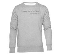 Newtee Shakespeare Rencontre Schrödinger Sweat Gris Unisexe Ras du Cou Unisex Grey Sweatshirt Crewneck