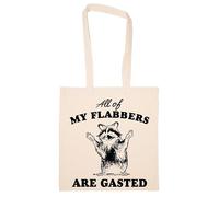Newtee Tous Mes Flabbers Sont Essoufflés Totebag Beige Sac En Coton Réutilisable Écologique Beige Totebag Eco Friendly Reusable Cotton Bag