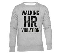 Newtee Violation des RH en Marche Sweat Gris Unisexe Ras du Cou Unisex Grey Sweatshirt Crewneck