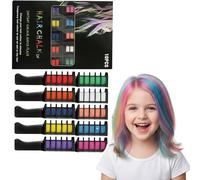 NewTemporary 2026 Lot de 10 peignes de maquillage pour les cheveux pour filles, couleurs temporaires lavables, couleurs vives et temporaires pour fêtes d'anniversaire, cadeaux de Noël