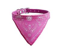 Newtensina Chien de Mode Bandana avec Collier pour Chiens Garçon Moyen