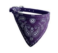 Newtensina collier bandana tendance pour chien - Bandana moyen pour chiot - Violet