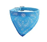 Newtensina Collier Bandana Tendance pour Chien - Taille M - Bandana avec Collier pour Chien - Bleu Clair - S