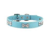 Newtensina Collier de Chien de Mode avec des Colliers de Chiot Mignon de Fille de Bling d'os pour des Chiens