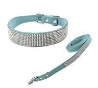 Newtensina Collier de Chien en Mode avec Collier de Diamants et Laisse Collier de Chien en Laisse avec Petit Chien de Grands Chiens