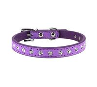 Newtensina Collier Mignonne de Collier de Daim de Collier de Chiot de Diamante pour de Petits Chiens Chats