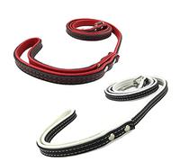 Newtensina Pack de 2 pièces Laisses élégantes pour Animaux domestiques Laisses pour Chiens en Cuir Souple rembourré pour Chiots