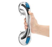 Newthinking Barre d'appui à ventouse pour salle de bain, mains courantes pour personnes handicapées, poignée de sécurité portable avec ventouse, pas de fixations nécessaires pour salle de bain,
