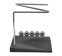 Newton Cradle - Jouet De Bureau Avec Boules D'équilibre, Jouet À Mouvement Perpétuel | Balançoire Pendulaire En Acier | Cadre En Métal , Conception De Mouvement Fluide, Gadget De Physique Éduca