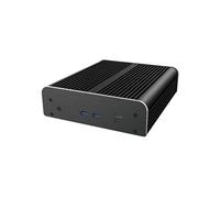 Akasa Newton RC, conçu pour ASUS NUC 14/15 Pro (Revel Canyon/Cyber Canyon) Core™ i3 et Core™ i5/i7 avec vPro, aluminium Silent Mini Fanless Case, support 2,5" SATA HDD/SSD et VESA, A-NUC105-M1B