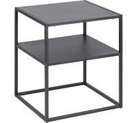 Newton Table de chevet 1 tablette de rangement, noir.