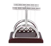 Newton's Cradle Steel Balance Ball Science Toy pour Le Bureau éducatif, Effets de Friction et D'amortissement, Cadeau Parfait pour Les Amateurs de Sciences, de Décoration ou de Soulagement