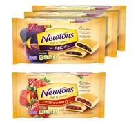 Newtons Soft & Chewy Cookies Lot de 4 biscuits à la figue, à la fraise et 100 % blé entier Triple Berry